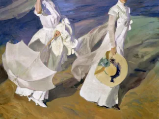 JOAQUIN SOROLLA Y BASTIDA - Strolling Along the Seashore