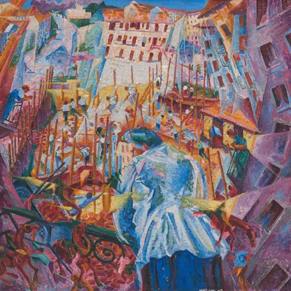 UMBERTO BOCCIONI - La strada entra nella Casa, 1911