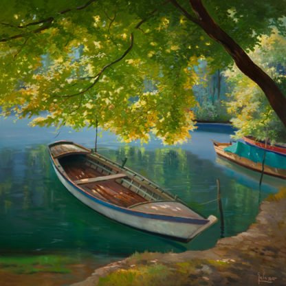 ADRIANO GALASSO - Barca sul Fiume