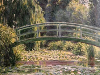 CLAUDE MONET - The Japanese Footbridge, Giverny