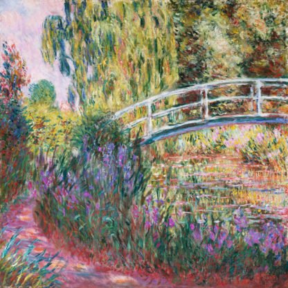 CLAUDE MONET - The Japanese Bridge Pond with Water Lilies
