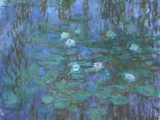 CLAUDE MONET - Blue Water Lilies, 1916-1919