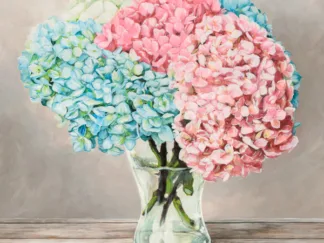 REMY DELLAL - Fleurs et Vases Blanc II