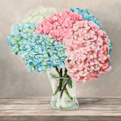 REMY DELLAL - Fleurs et Vases Blanc II