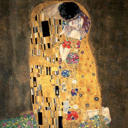 GUSTAV KLIMT - The Kiss (detail)