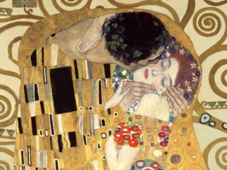 GUSTAV KLIMT - The Kiss (detail)