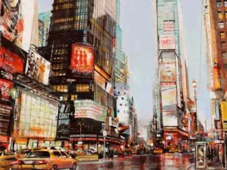 JOHN B. MANNARINI - Taxi in Times Square