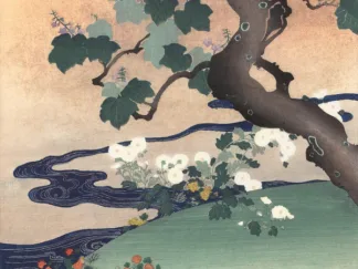 TSUKIOKA KÔGYO - Tree, Stream and Flowers