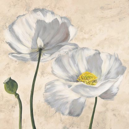 LUCA VILLA - Poppies in White I