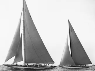 EDWIN LEVICK - Sailboats America's Cup, 1934