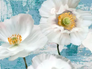 LEONARDO SANNA - Washed Poppies (Aqua) I