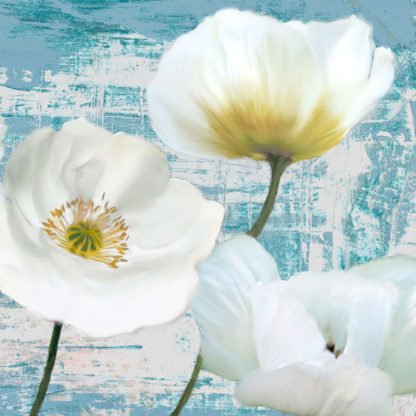 LEONARDO SANNA - Washed Poppies (Aqua) II