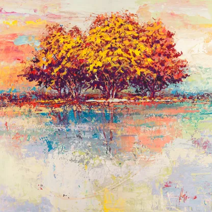 LUIGI FLORIO - Alberi nel Sole (detail)