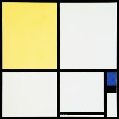 PIET MONDRIAN - Composition Blue Yellow