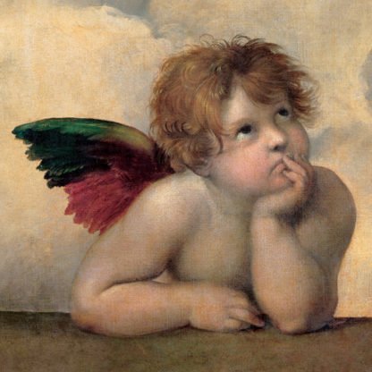 RAFFAELLO - Angelo I - Madonna Sistina (detail)