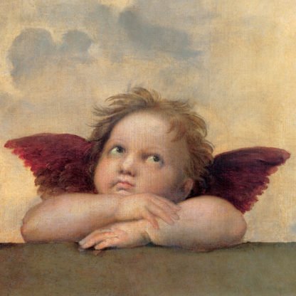 RAFFAELLO - Angelo II - Madonna Sistina (detail)