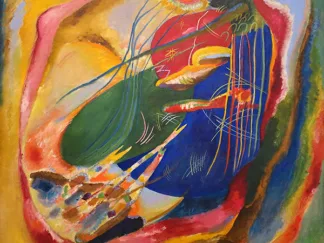 WASSILY KANDINSKY - Picture with Three Spot