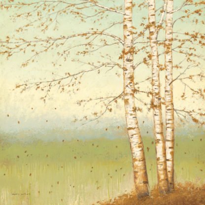 JAMES WEINS - Golden Birch II with Blue Sky