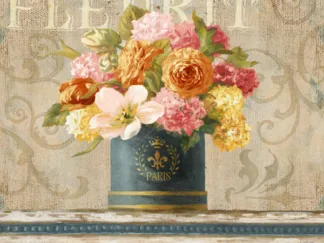 DANHUI NAI - Tulips in Teal and Gold Hatbox