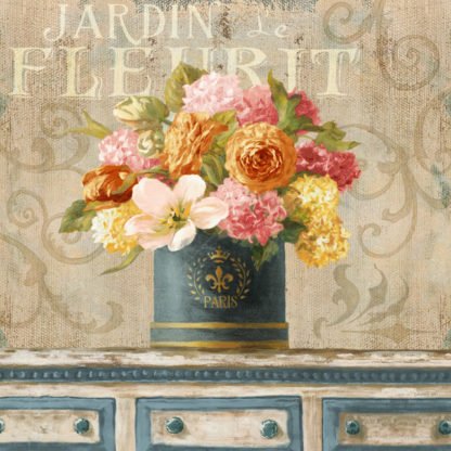 DANHUI NAI - Tulips in Teal and Gold Hatbox