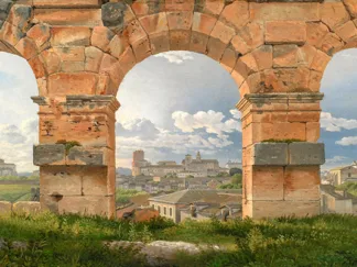 CHRISTOFFER WILHELM ECKERSBERG - A View Through The Arches of the Colosseum, Rome