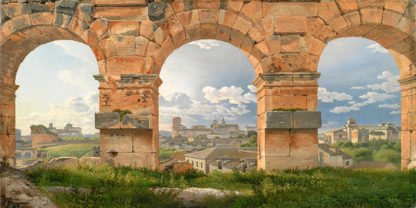 CHRISTOFFER WILHELM ECKERSBERG - A View Through The Arches of the Colosseum, Rome