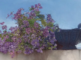 LAWRENCE ALMA-TADEMA - An Eloquent Silence (detail)