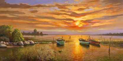 ADRIANO GALASSO - Laguna al Tramonto