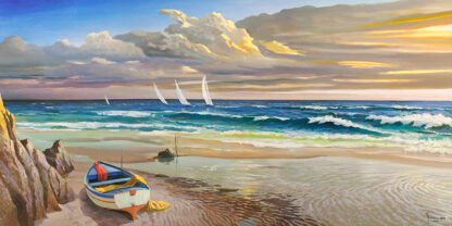 ADRIANO GALASSO - Tramonto sulla Battigia