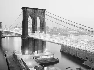 ANONYMOUS - Brooklyn Bridge from Manhattan Side, NYC