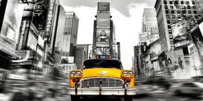 JULIAN LAUREN - Vintage Taxi in Times Square, NYC