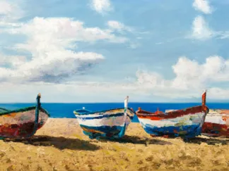 PIERRE BENSON - Boats on the Beach