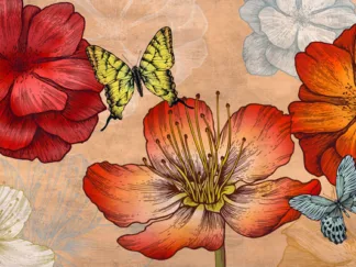 EVE C. GRANT - Flowers and Butterflies (Neutral)