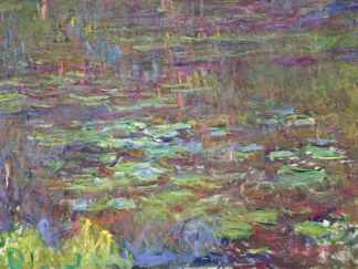 CLAUDE MONET - Waterlilies at Sunset (detail)