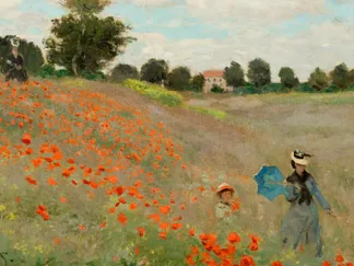 CLAUDE MONET - Coquelicots (detail)