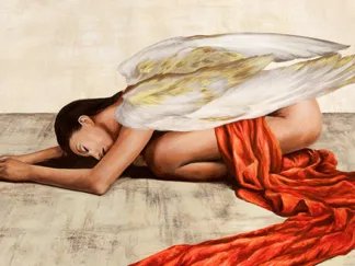 SONYA DUVAL - Reclined Angel (detail)