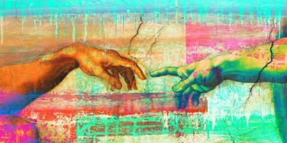 ERIC CHESTIER - Michelangelo's Creation of Adam 2.0 (detail)