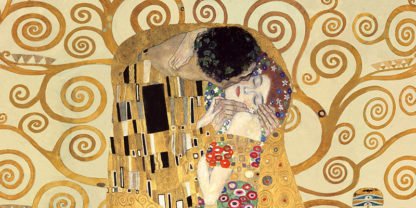 GUSTAV KLIMT - The Kiss (detail)