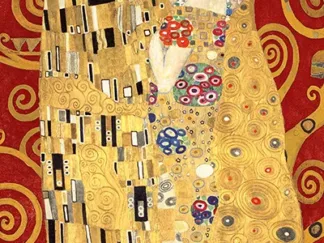 GUSTAV KLIMT - The Kiss (Red variation)