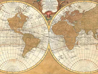 JOANNOO - Gilded World Hemispheres I
