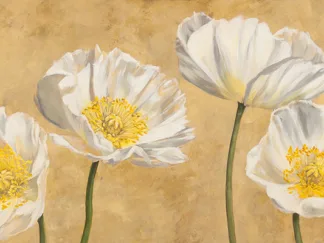 LUCA VILLA - Poppies on Gold