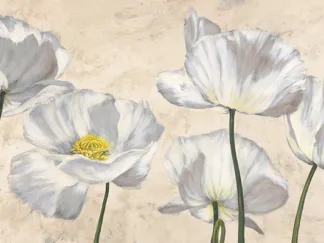 LUCA VILLA - Poppies in White