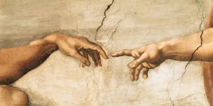 MICHELANGELO BUONARROTI - La Creazione di Adamo (detail)