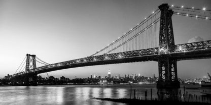 MICHEL SETBOUN - Queensboro Bridge and Manhattan from Brooklyn, NYC