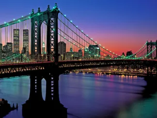 RICHARD BERENHOLTZ - Manhattan Bridge and Skyline