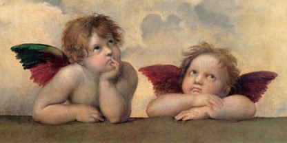 RAFFAELLO - Angeli - Madonna Sistina (detail)