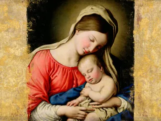 SIMON ROUX - Holy Virgin (After Sassoferrato)