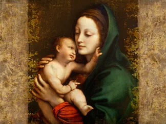SIMON ROUX - Holy Virgin (Italian school)