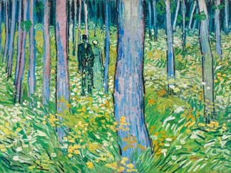 VINCENT VAN GOGH - Undergrowth with two Figures