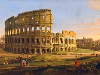 GASPAR VAN WITTEL - Veduta del Colosseo